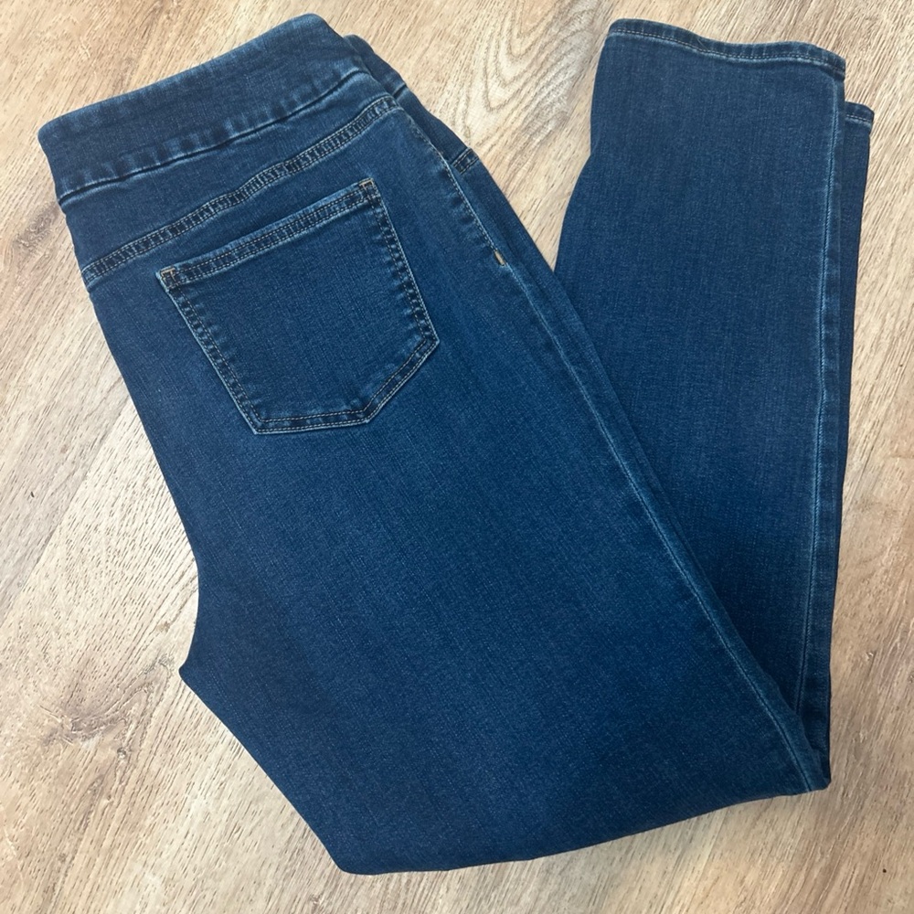 Chico's Dark Blue Pull On Stretch Jeggins